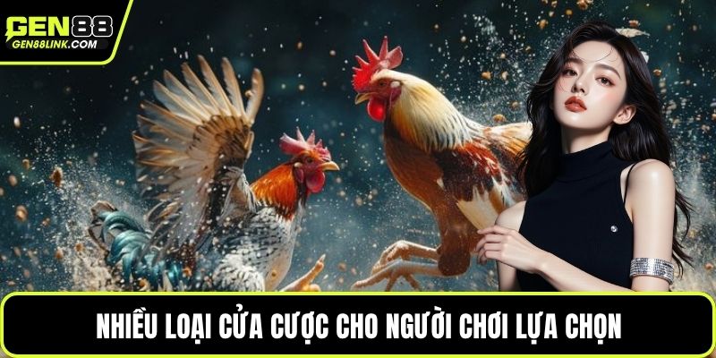Nhiều loại cửa cược cho người chơi lựa chọn